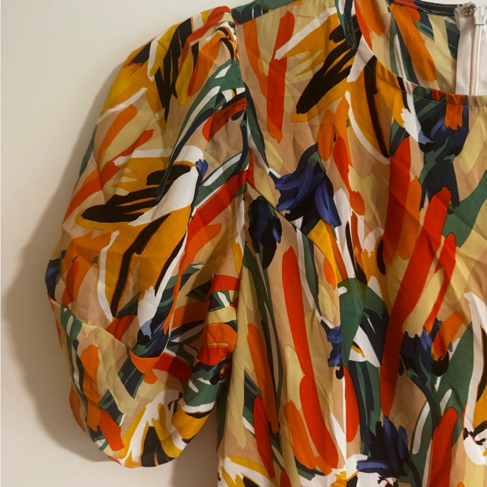 Vestique Multicolor Abstract Pattern Mini Dress - Picture 5 of 6